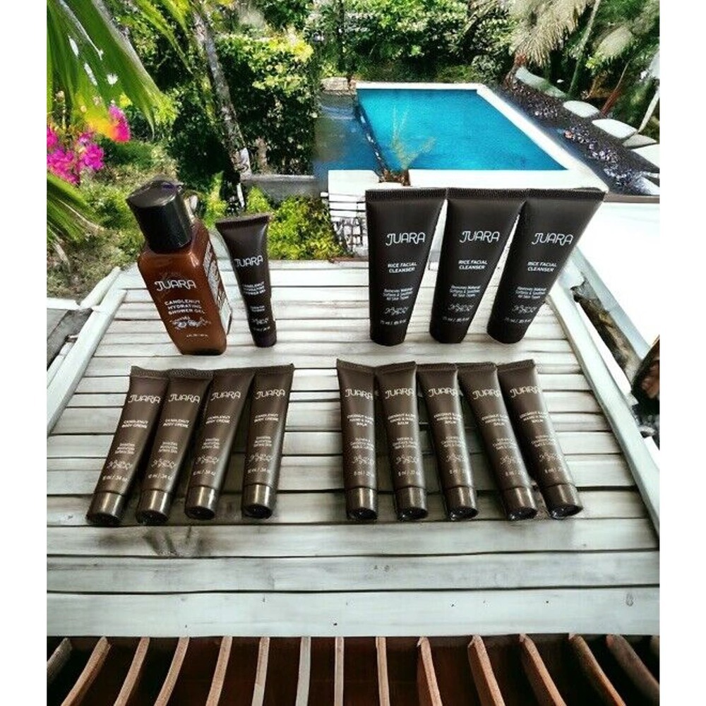 JUARA Coconut Hand & Nail Balm + Body Creme + Facial Cleanser + Shower Gel